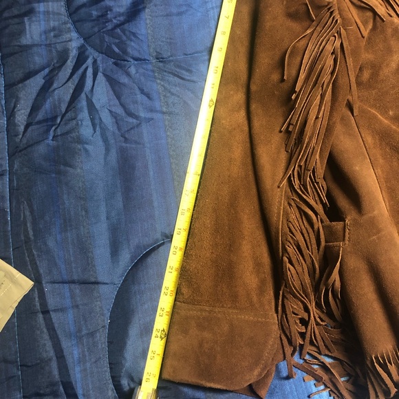 Vintage mens brown leather western outdoor wear jacket size 38 tall by Sears - Picture 13 of 13